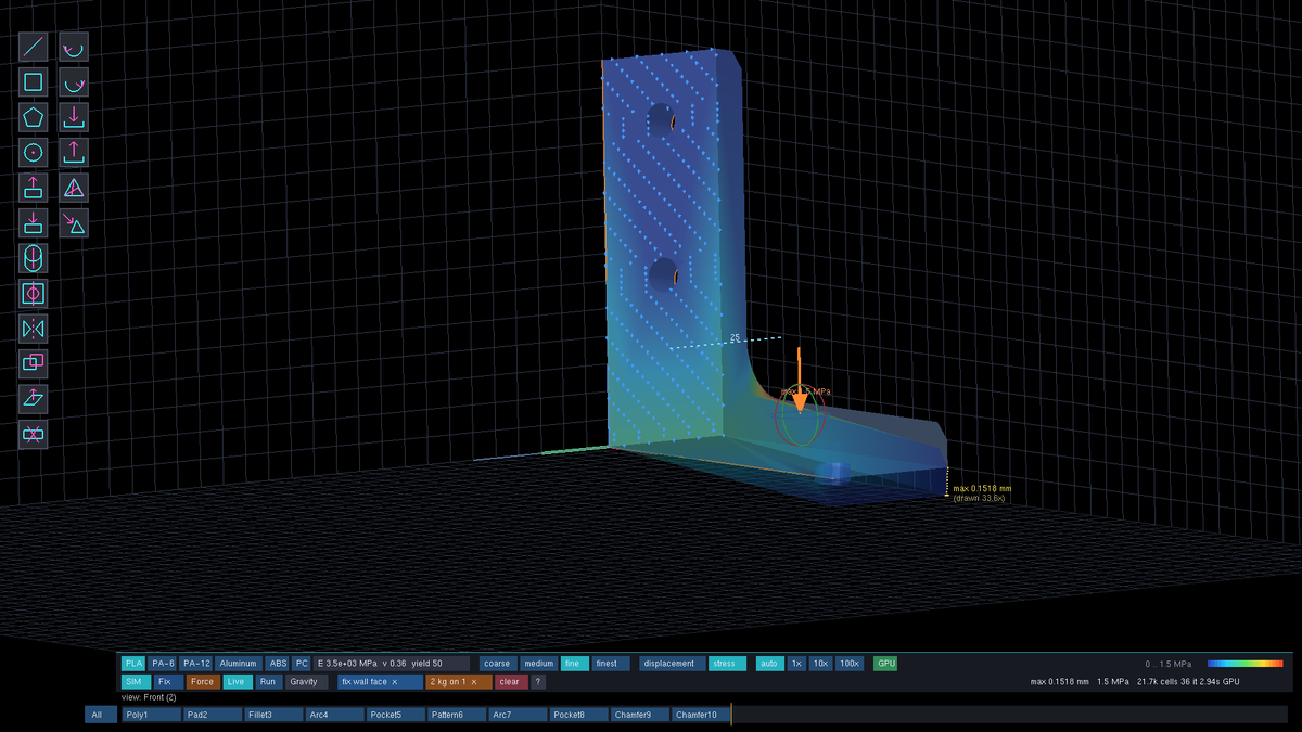 VectorForge — CAD with Live Strength Simulation (Lifetime Licence, No Subscription)